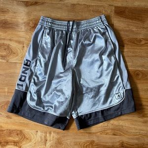 AND1 Silver & Black Shorts Medium USED